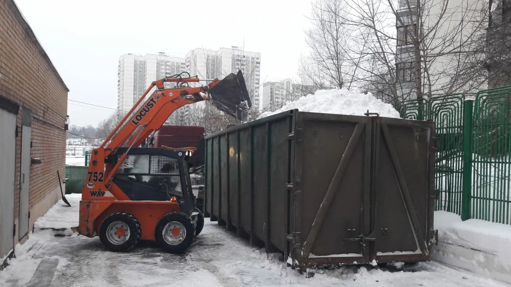 Вывоз снега контейнерами в Липецке — цена от 3326 руб., заказать контейнер для снега в ПроМусор
